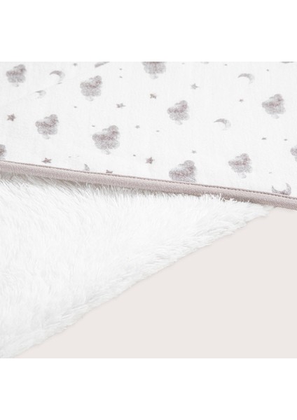 Dream Cloud Çift Taraflı Battaniye 80X80CM Ekru/gri fırsatları