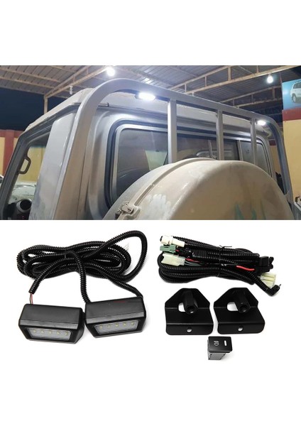 Araba LED Çatı Çalışma Işığı Gövde Lambası Toyota Land Cruiser Pick Up Hilux LC70 LC71 LC76 LC77 LC79 Aksesuarları (Yurt Dışından) fırsatları