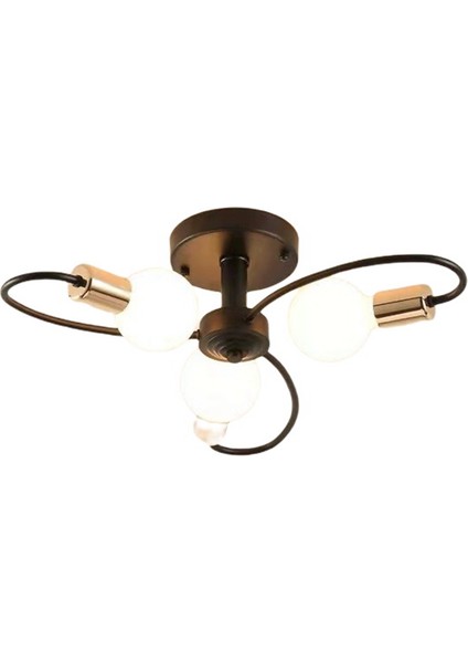 Retro Endüstriyel Gömme Tavan Işıkları Ferforje LED Tavan Işıkları Vintage Metal Gömme Tavan Işıkları (Yurt Dışından)