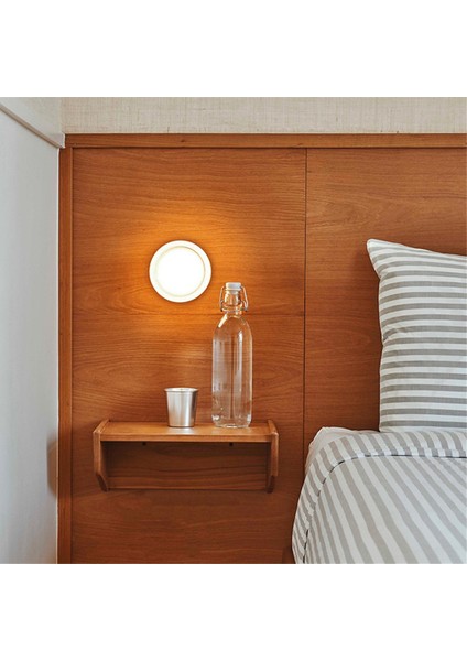 Yatak Odası Başucu Iç Mekan Dış Mekan LED Duvar Lambaları LED Yuvarlak Aplik Aydınlatma Armatürleri Arka Plan Aydınlatma Akrilik Işık, D (Yurt Dışından) fiyatları