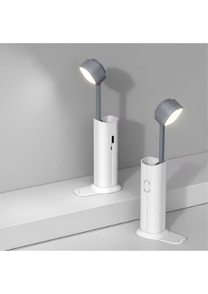 Taşınabilir LED Öğrenme ve Okuma Küçük Masa Lambası ile Beyaz Mini Power Bank Aileler Için Uygun 1200 Mah (Yurt Dışından)