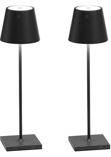 2 Paket Masa Lambası, Taşınabilir LED Masa Lambası, 5000MAH Pil, Restoran/yatak Odası/lar/açık Hava Partisi/kamp Için (Yurt Dışından)
