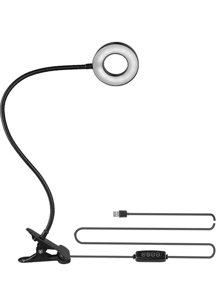 Masa Lambası, LED Klipsli Işık Okuma Işıkları USB Kitap Kelepçeli Işık 3 Renk Modu Göz Korumalı Çocuk Masa Lambası (Yurt Dışından)