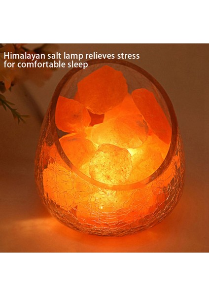 Himalayalar Kristal Tuz Lambası Buz Kırık Cam Tuz Lambası Başucu Lambası Moda Gece Lambası Karartma Masa Lambası Ab Tak (Yurt Dışından)