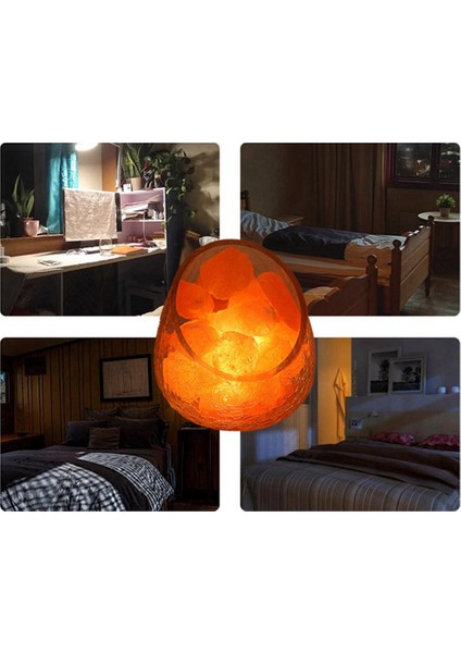 Himalayalar Kristal Tuz Lambası Buz Kırık Cam Tuz Lambası Başucu Lambası Moda Gece Lambası Karartma Masa Lambası Ab Tak (Yurt Dışından)
