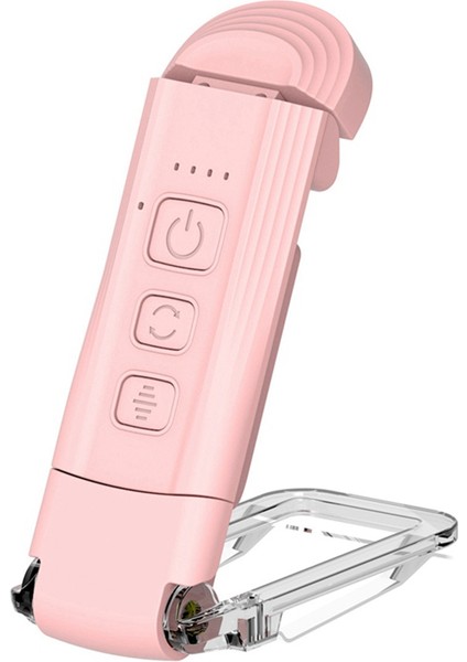 USB Kitap Klipsi Işık Katlanır Okuma Işığı Öğrenci Göz Koruma Işığı Masa Lambası Kart Işığı Gece Okuma Işığı Pembe (Yurt Dışından)