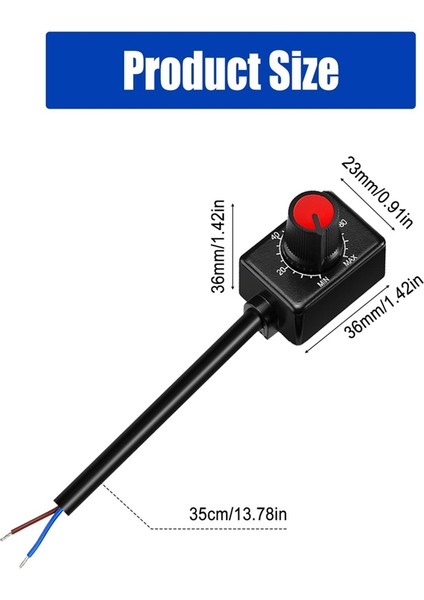 5 Adet Dc 0/1-10V Topuzu LED Dimmer, Alçak Gerilim Pasif Dimmer Pwm Karartma Için 0-10V Veya 1-10V Kısılabilir LED Sürücü (Yurt Dışından)