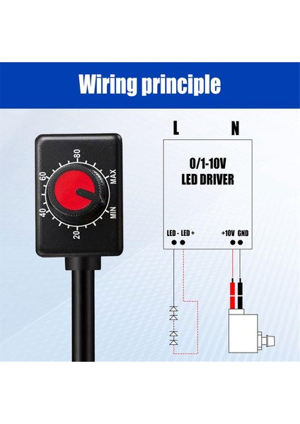 5 Adet Dc 0/1-10V Topuzu LED Dimmer, Alçak Gerilim Pasif Dimmer Pwm Karartma Için 0-10V Veya 1-10V Kısılabilir LED Sürücü (Yurt Dışından)