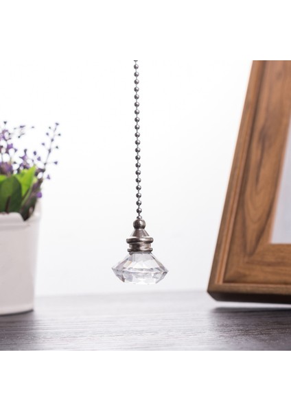 2 Adet Kristal Çekme Zincirleri Tavan Vantilatörü Zincir Uzatma Fanı Çekme Zinciri Kolye 50CM Tavan Vantilatörü Zincir Genişletici Süs (Yurt Dışından) fırsatları