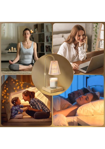 Mum Isıtıcı Lamba, Dimmer ile Mum Lamba Isıtıcı, Kavanoz Mumlar Için Mum Isıtıcı Lamba Isıtıcı Yatak Odası Ev Dekor Ab Tak (Yurt Dışından)