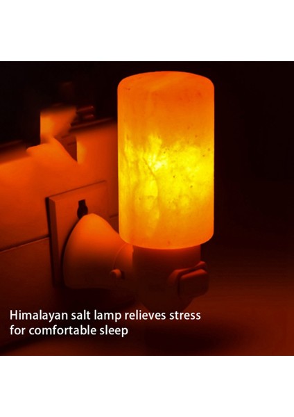 Himalayalar Kristal Tuz Lambası LED Sıcak Gece Lambası Hava Temizleyici Dekoratif Başucu Masa Lambası Süs Abd Plug (Yurt Dışından)