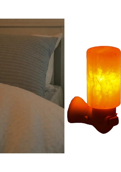 Himalayalar Kristal Tuz Lambası LED Sıcak Gece Lambası Hava Temizleyici Dekoratif Başucu Masa Lambası Süs Abd Plug (Yurt Dışından)
