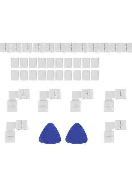 LED Işık Şeridi Konnektörleri 4 Pin Rgb LED Işık Konnektörleri, Boşluksuz Konnektörler, Smd 5050 LED Şerit Için L Şekli Konnektörleri (Yurt Dışından)