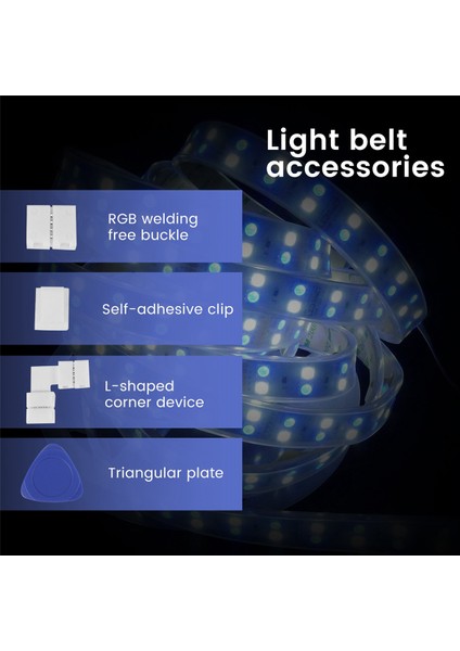 LED Işık Şeridi Konnektörleri 4 Pin Rgb LED Işık Konnektörleri, Boşluksuz Konnektörler, Smd 5050 LED Şerit Için L Şekli Konnektörleri (Yurt Dışından)