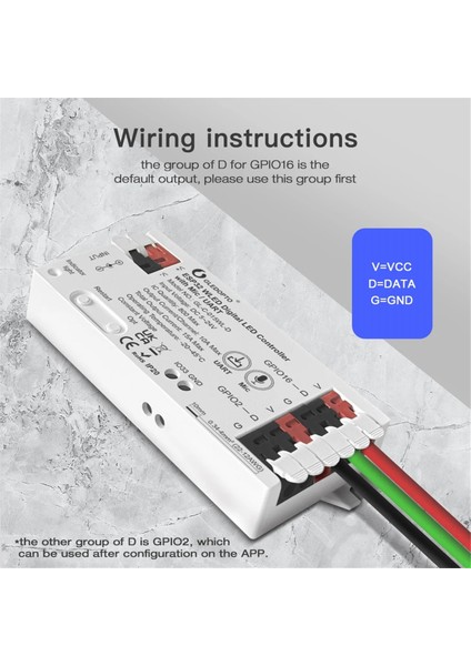 Gledopto ESP32 Wled LED Işık Şeridi Kontrol Cihazı Mikrofon Uart Indir Müzik Ses Dinamik Rgb Dıy Wifi WS2811 WS2812 SK6812 Beyaz (Yurt Dışından)