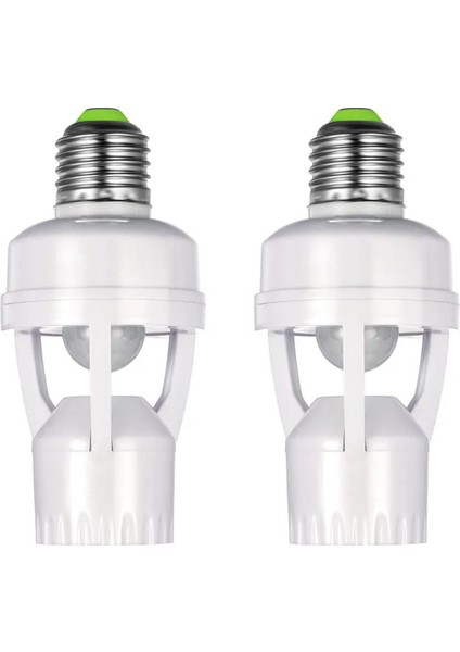 E27 Duy Adaptörü Pır Hareket Sensörü AC100-240V LED Ampul Soket Dönüştürücü Insan Varlık Dedektörü (Yurt Dışından)