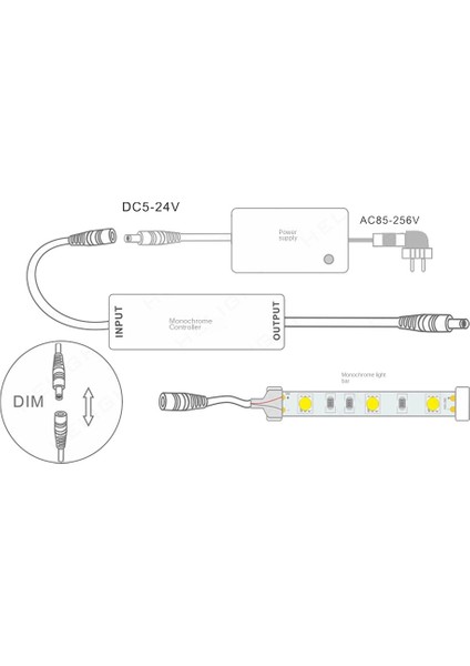 Rf Uzaktan Kumanda LED Dimmer DC5V-24V Parlaklık Ayarı 14-Key Kısılabilir Konnektör Anahtarı LED Şerit Işığı Için (Yurt Dışından)