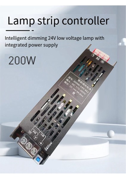 200W LED Şerit Kontrol Cihazı DC24V Akıllı Karartma Aydınlatma Transformatörü Bluetooth Mijia App Kontrolü (Yurt Dışından)