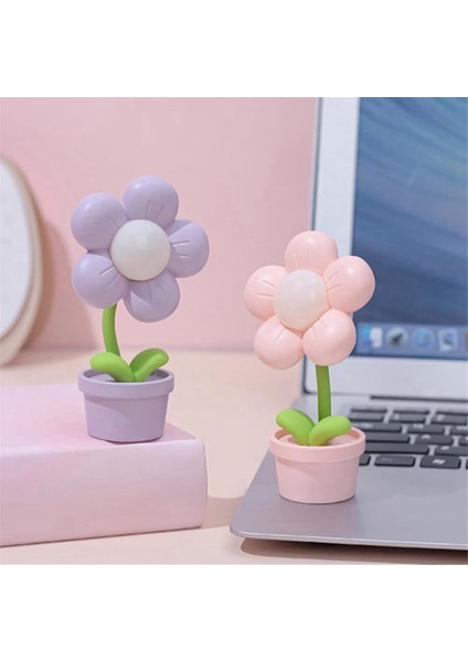 Karikatür Çiçek Gece Lambası Pil ile Çalışır, Yatak Başı Lambası Ayarlanabilir Sevimli Çiçek Işığı Çocuk Yatak Odası Dekoru Pembe (Yurt Dışından) indirimleri