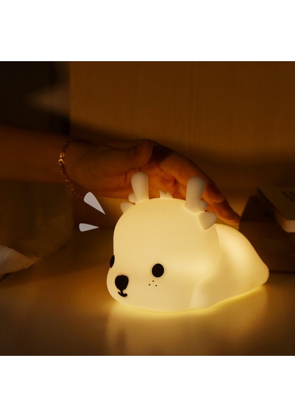 Karikatür Silikon Gece Lambası U Açık Kahverengi Silikon Işık Renkli Atmosfer Işık Up Gece Lambası Başucu (Yurt Dışından) fırsatları