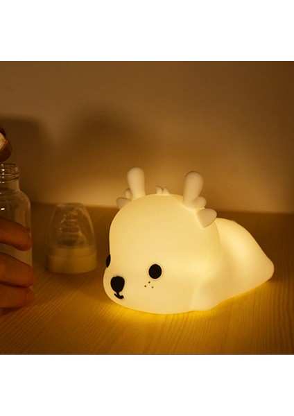 Karikatür Silikon Gece Lambası U Açık Kahverengi Silikon Işık Renkli Atmosfer Işık Up Gece Lambası Başucu (Yurt Dışından) indirimleri