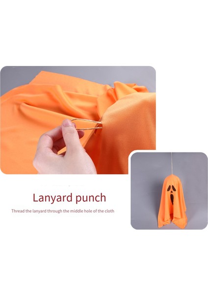 Kumaş Cadılar Bayramı Dekorasyon Işıkları, Açık Hava Sahne Düzeni Aksesuarları, Korku Hayaleti LED Yanıp Sönen Işıklar Turuncu Kötü Gülümseme (Yurt Dışından) fiyatları