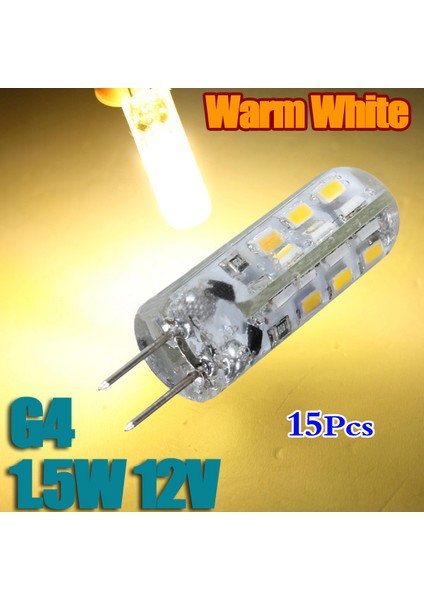 15X G4 1.5W LED Ampul Halojen Ampul Değiştirin 12V Smd LED Işık Ampul Lambalar (Yurt Dışından)