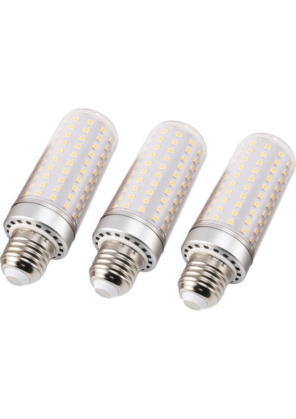 E27 LED Ampuller, 3 Adet 3000K Sıcak Beyaz Akkor Ampuller 15W LED Mısır Işığı Ev Aydınlatma Paketi (Yurt Dışından)