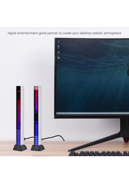 Rgb Ses Kontrol Alıcı Ritim Işığı Sesle Etkinleştirilen Alıcı Ritim Işığı 32 Bit Müzik Renkli LED Şerit Işığı (Yurt Dışından) fiyatları