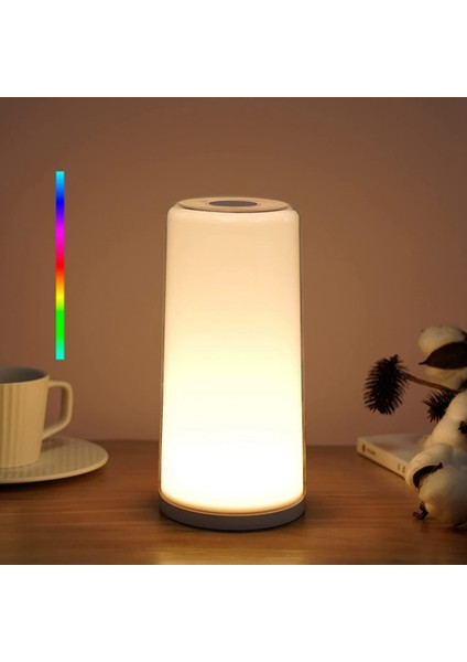 Masa Lambası, Oturma Odası Için Komidin Lambası, LED Lamba Kısılabilir Işık Yanında Dokunmatik Kontrol, Rgb Renk Değiştirme Ab Tak (Yurt Dışından) fırsatları