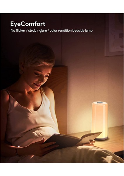 Masa Lambası, Oturma Odası Için Komidin Lambası, LED Lamba Kısılabilir Işık Yanında Dokunmatik Kontrol, Rgb Renk Değiştirme Ab Tak (Yurt Dışından) indirimleri