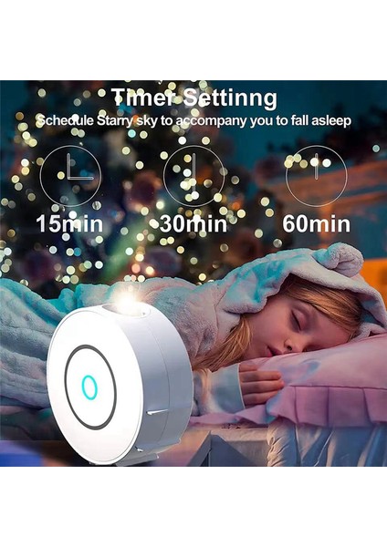 Tuya Akıllı Yıldız Projektörü Wifi Lazer-Yıldızlı Projektör Dalgalanan LED Renkli Ev Atmosfer Işığı Kablosuz Kontrol Ab Fişi (Yurt Dışından)