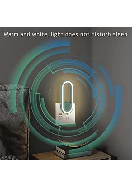 Otomatik Indüksiyon Işığı ile Sessiz LED Uyku Işığı ile Frekans Dönüşümü, Insanları Kurtarın/evcil Hayvanlar Için Güvenli (Yeşil) Abd Tak (Yurt Dışından) indirimleri