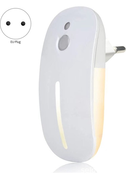 LED Gece Lambası Hareket Sensörü Kablosuz Fiş Ab 220V Gece Lambası Koridor Yolu Ab Fişi (Yurt Dışından)