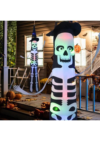LED Cadılar Bayramı Dekorasyon Yanıp Sönen Işık Asılı Kafatası Korku Kabak Yarasa Ev Bahçe Perili Ev Cadılar Bayramı Renkli (Yurt Dışından) indirimleri