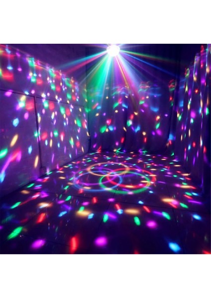 Disko Parti Işıkları Disko Topu LED Uv Ses Frekansı Strobe Sahne Efekti Düğün Noel Festivali Parti Işıkları (Yurt Dışından)