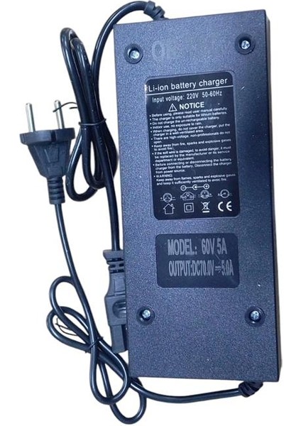 60V 15(5A) Lithium Akü Şarj Cihazı