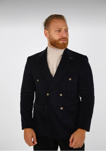 Brango Kruvaze Kadife Ceket 6 Drp modelleri