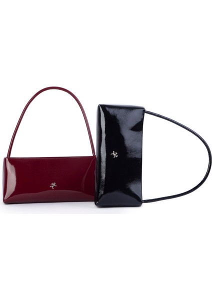 Kadın Basic Baget Omuz ve Çapraz Çanta Siyah Rugan (27X12 cm ) indirimleri