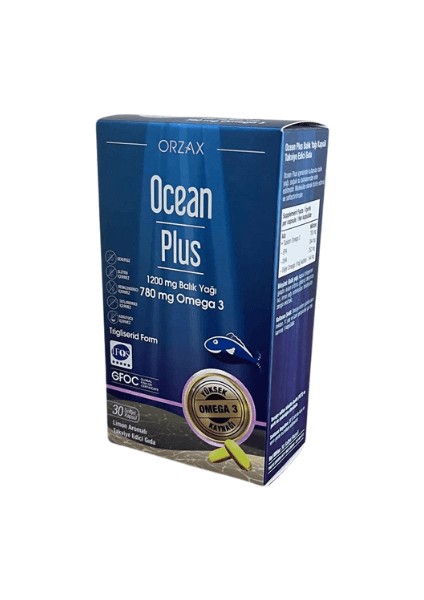 Ocean Plus 1200MG 30 Kapsül Saf Balık Yağı Omega 3