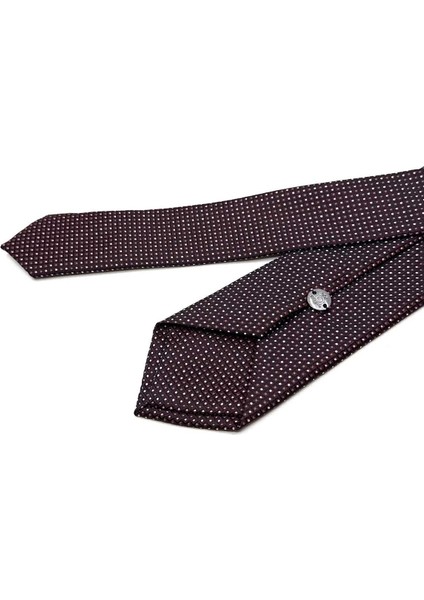 Bordo Nokta Desen Slim Kravat SK7961 fiyatları