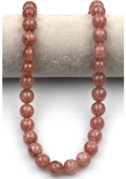 Çilek Kuvars Doğal Taş Dizi 12 mm Küre Kesim fiyatları