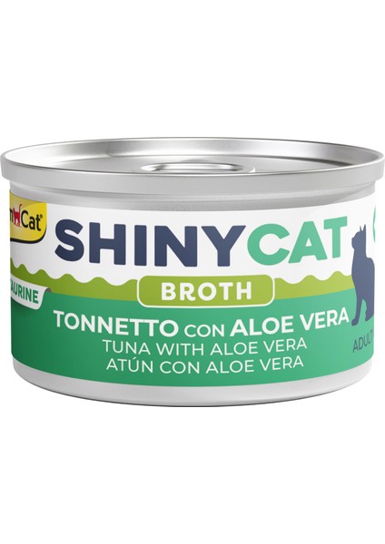 Shinycat Broth (Sos İçinde) Aloe Veralı Ton Balıklı Kedi Konservesi 70gr