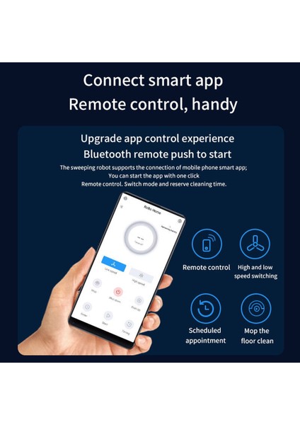 Robotlu Süpürge Akıllı Ultra Ince Otomatik Süpürme Emme Çekme 3'ü 1 Arada App Uzaktan Kumanda (Yurt Dışından) modelleri