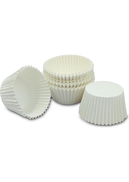 Muffin Kek Kapsülü Beyaz Büyük Boy No:2 100LÜ x 50 Paket (Koli) - K42