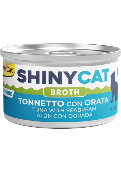 Shinycat Broth (Sos İçinde) Çipuralı Ton Balıklı Kedi Konservesi 70gr