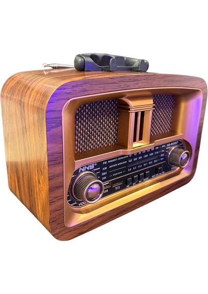 NS-6650 USB / Tf Kart / Fm Retro Taşınabilir Bluetooth Hoparlör