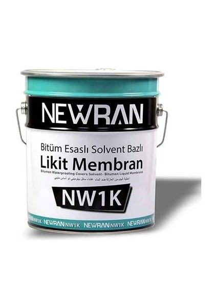 Newkim Newran Nw-1k Bitüm Esaslı Solvent Bazlı Likit Membran 18 kg