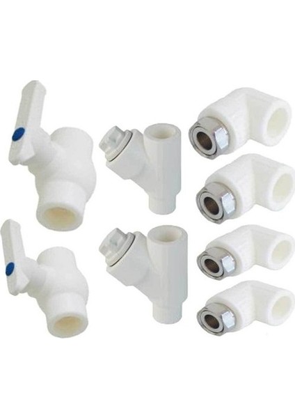 Geylani Dirsekli Kombi Bağlantı Montaj Seti 8 Li