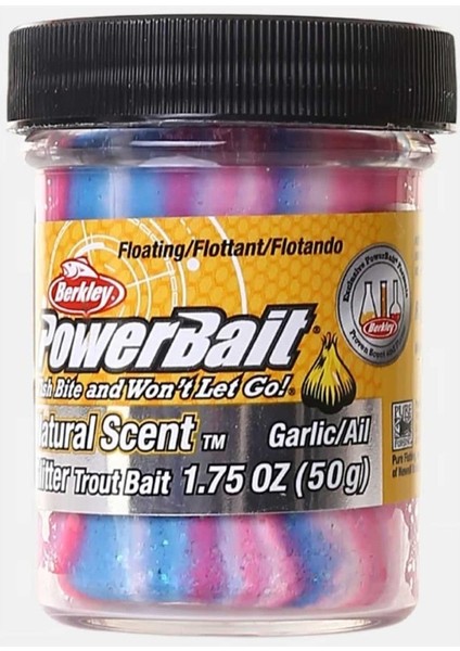 Powerbait Doğal Kokulu Glitter (Simli) Alabalık Hamuru - Captain America